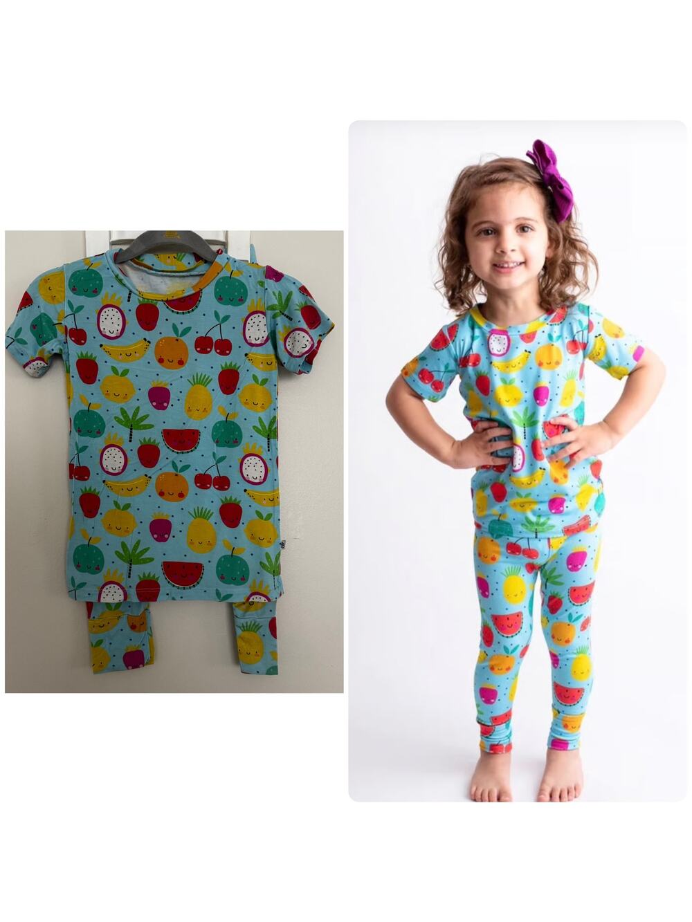 Little Bum Bums Fruit Two Piece Pajama Set, Viscose from Bamboo